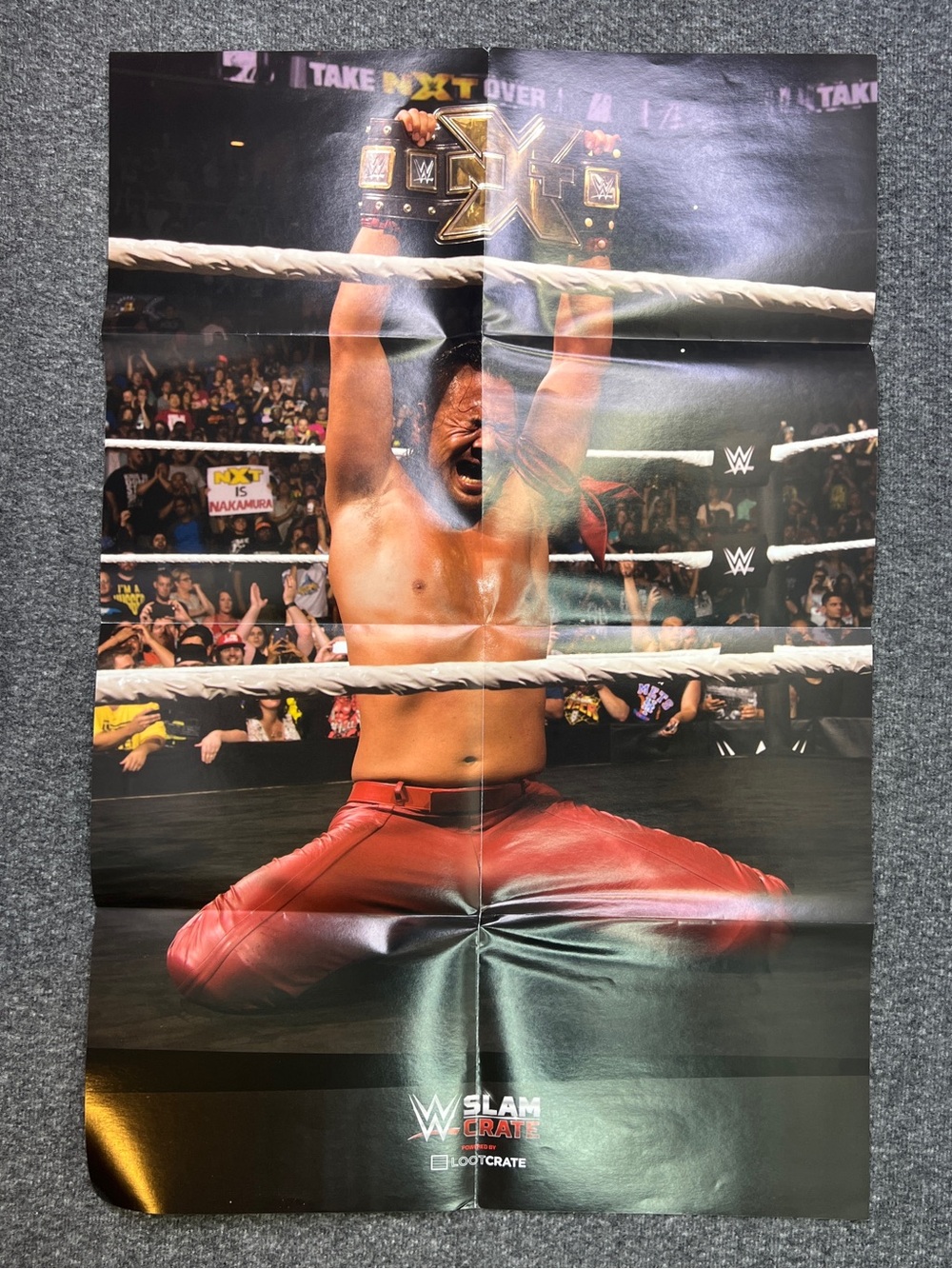 WWE - Loot Crate Shinsuke Nakamura W/ NXT Title - 24 x 18